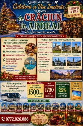 imagine - Crăciun Tradițional în Ardeal: Poveste de Iarnă cu Pensiune Completă la Ungheni