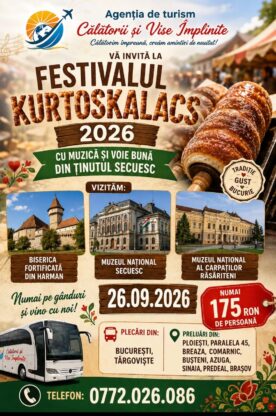 imagine - Tradiție, aromă și magie: Festivalul Kürtőskalács 2026 își deschide porțile la Sfântu Gheorghe!